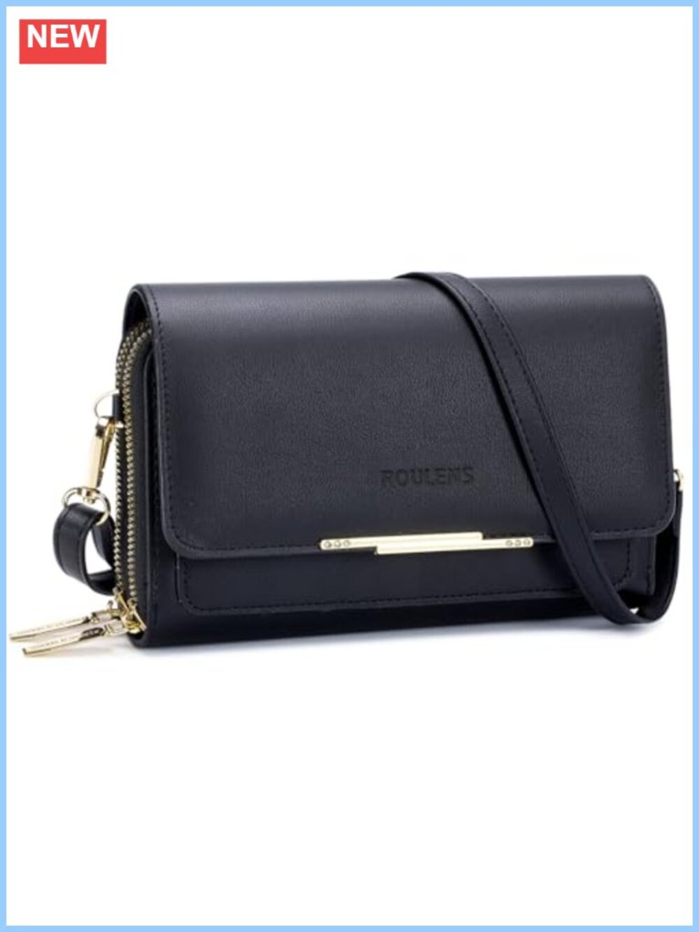 Small PU Leather Crossbody Bag Cell Phone Purse Card Wallet Shoulder Handbag
